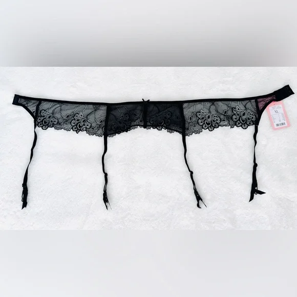 Hunkemöller Black Lace Garter Belt, Size XL - NWT - Picture 2 of 7